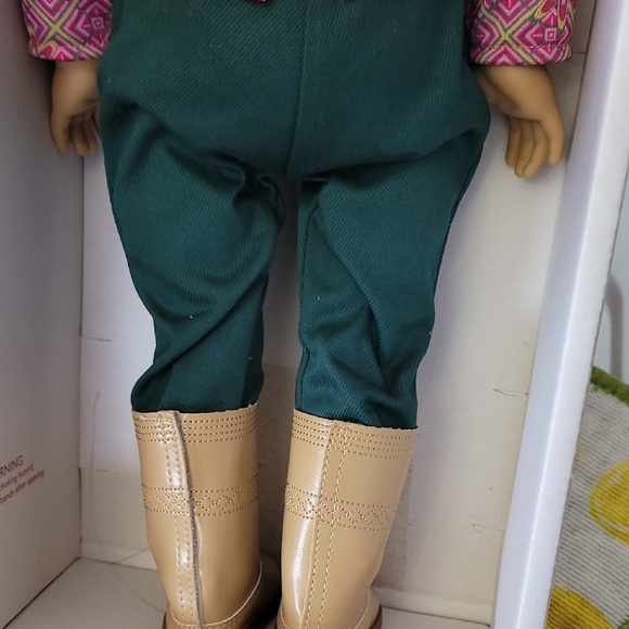 American Girl IVY Doll with Black Hair and Pink Patterned Shirt and Cowboy Boots - Picture 11 of 15